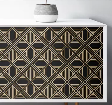 Vinil para móveis Padrão de estilo art déco ótimo gatsby - TenStickers