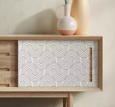 Vinil para móveis Padrão de ilusão art déco - TenStickers
