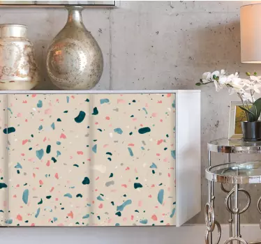 Vinil para móveis Padrão de mosaico pintado à mão - TenStickers