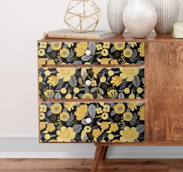 Vinil para móveis Padrão folclore polaco dourado - TenStickers