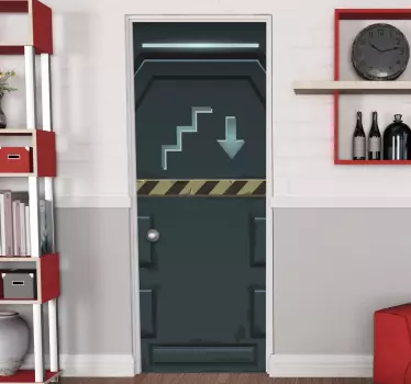 Vinil para porta Futurista - TenStickers