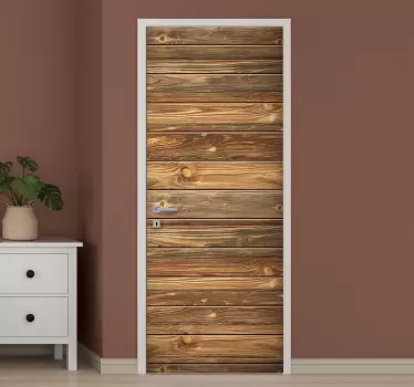 Vinil para porta Madeira velha - TenStickers