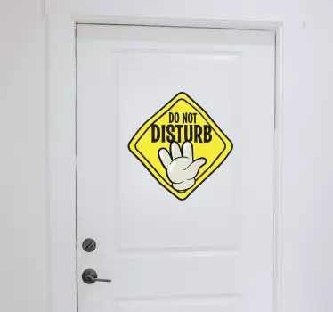 Vinil para porta Não perturbe - TenStickers