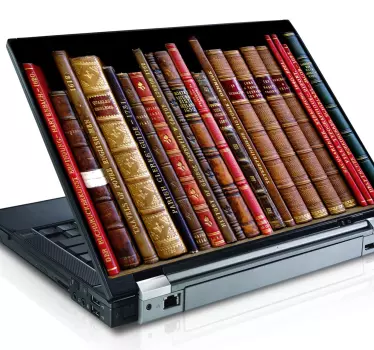 Vinil para portátil coleção de livros - TenStickers