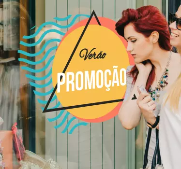 Vinil para vitrine promoção Verão - TenStickers