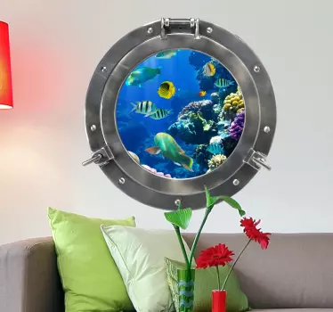 Vinil parede 3D olho personalizável - TenStickers