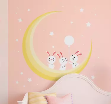 Autocolantes decorativos de ilustrações Quarto de bebê estrelas - TenStickers