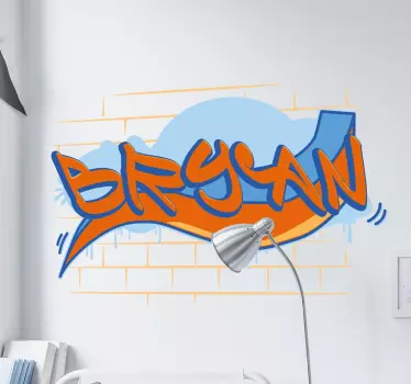 Vinil parede grafitti personalizável - TenStickers
