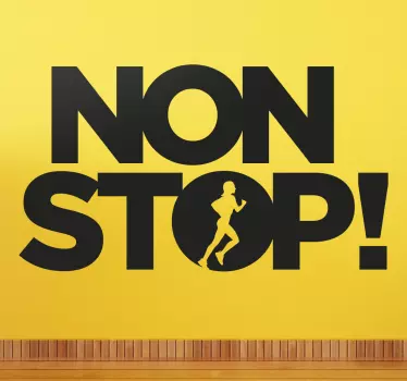 Vinil parede motivacional desporto - TenStickers