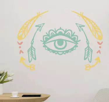 Vinil parede olho tribal - TenStickers