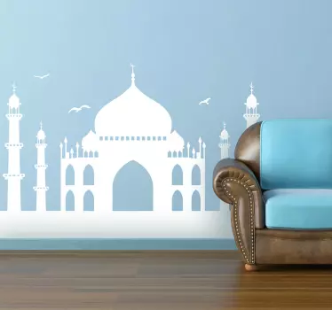 Vinil parede silhueta Taj Mahal - TenStickers