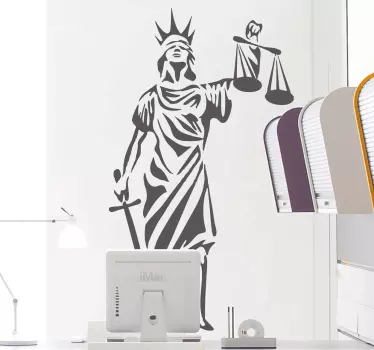 Vinil parede símbolo da justiça - TenStickers
