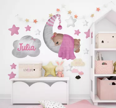 Vinil personalizado com um urso - TenStickers