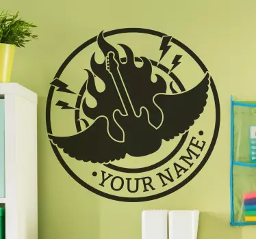 Vinil personalizável grupo de rock - TenStickers
