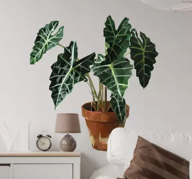 Vinil plantas geométrico - TenStickers