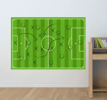 Vinil Quadro de Marcadores Campo de Futebol - TenStickers