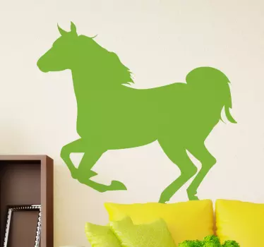 Vinil silhueta cavalo a galope - TenStickers