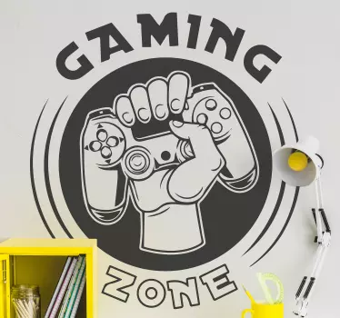 Vinil Skin para PlayStation Mão do crachá segurando o joystick - TenStickers