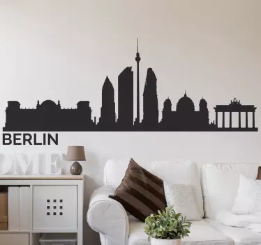 Vinil skyline cidade de Berlim - TenStickers