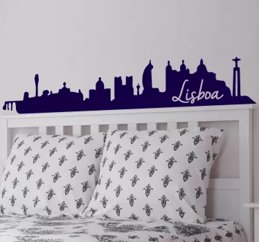 Vinil skyline lugares Lisboa - TenStickers