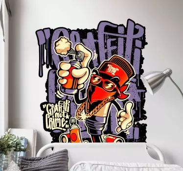 Vinil stickers Graffiti arte de rua - TenStickers