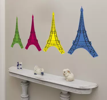 Vinil Torre Eiffel pop art - TenStickers