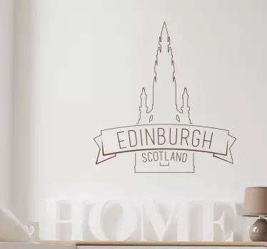 Vinilo decorativo catedral Edimburgo - TenStickers