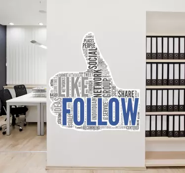 Vinilo decorativo Follow - TenStickers