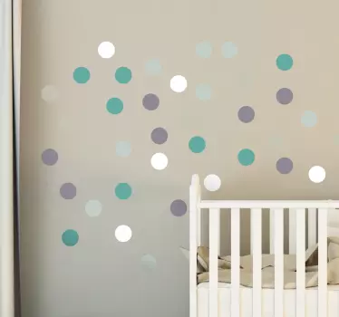 vinilo topos cinco colores - TenStickers