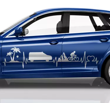 Vinis  autocolantes para camiões e carrinhas Viagem de eletrocard - TenStickers