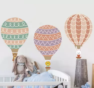 Autocolantes de ilustrações Balões Para Bebé - TenStickers