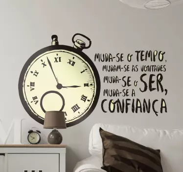 Autocolantes decorativos de literatura Poema de luis camoes - TenStickers