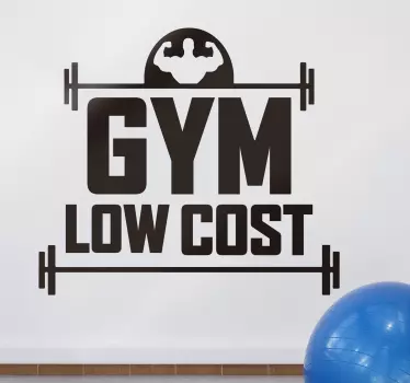 Autocolantes de outros desportos Ginásio Low Cost - TenStickers