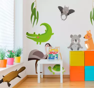 vinis decorativos animais australianos - TenStickers