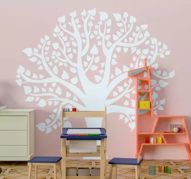 vinis decorativos árvore com corações vinis decorativos árvore - TenStickers