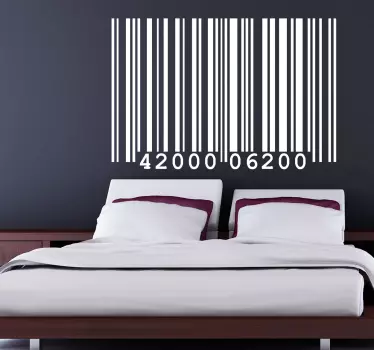 vinis decorativos com código de barras - TenStickers