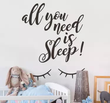 Autocolantes decorativos de outros textos Dorme Bem - TenStickers