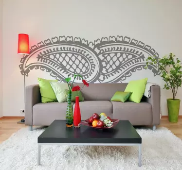 vinis decorativos motivo indiano padrão - TenStickers