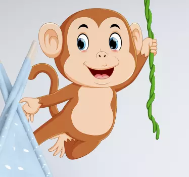 Vinis para quarto infantil Salto de macaco - TenStickers