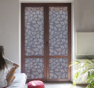 Ying yang paisley Autocolante para janelas - TenStickers