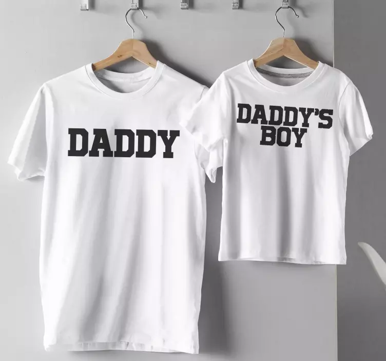 Pai e filho do papai T-shirtdo pai e do filho - TenStickers