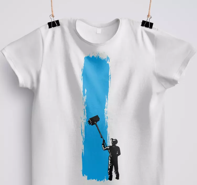 Pintura em processo de camisa "estilo contemporâneo" - TenStickers