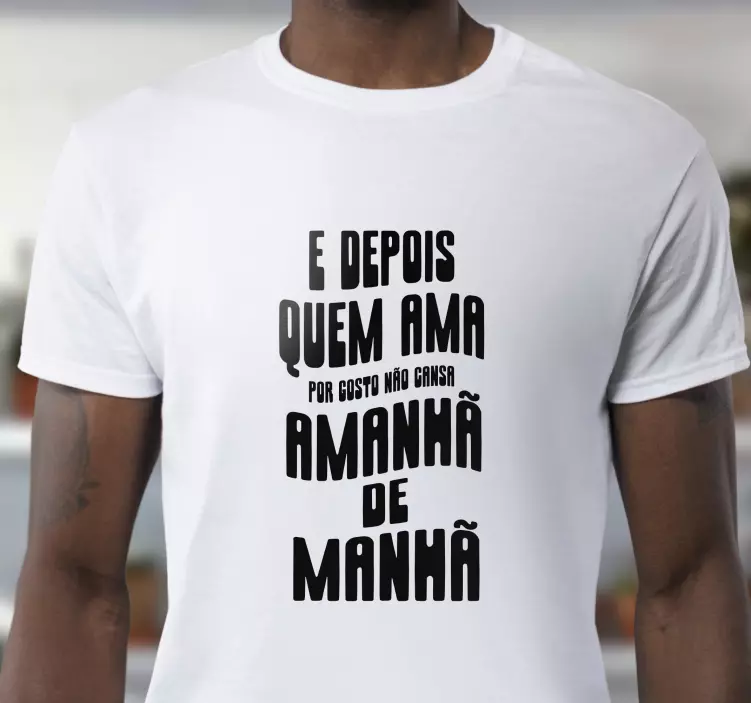 t-shirt personalizada "amanhã de manhã" - TenStickers