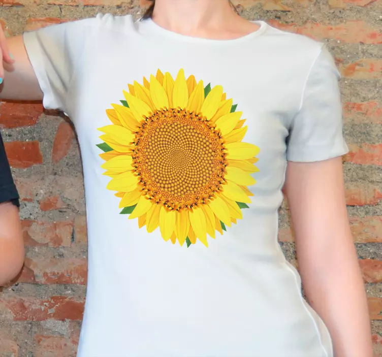 T-shirt girassol vibrante - TenStickers