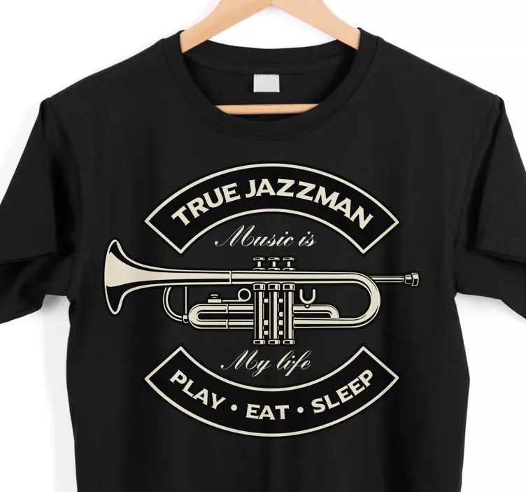 T-shirt jazzman música vida - TenStickers