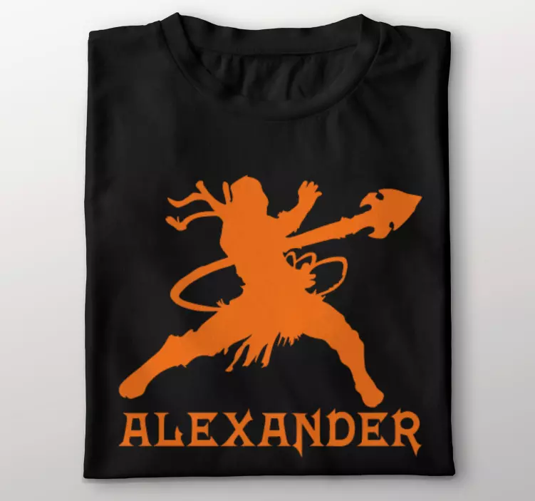 T-shirt guerreiro com nome - TenStickers