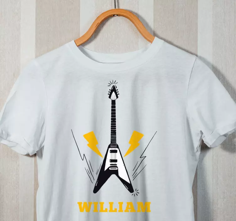 T-shirt guitarra elétrica personalizada - TenStickers