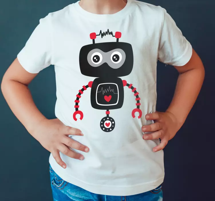T-shirt crianças bebê robô - TenStickers