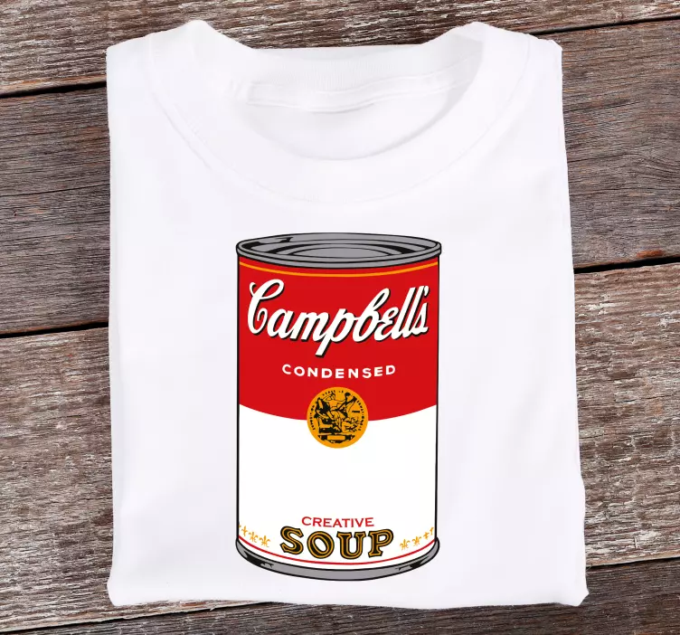 T-shirt personalizada da sopa campbell - TenStickers