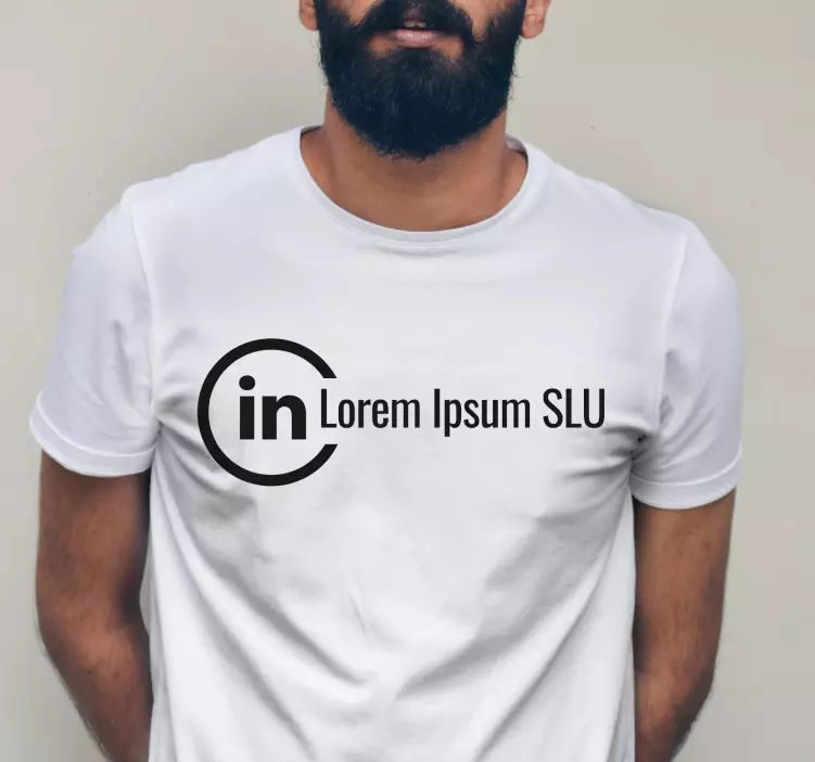 T-shirt conta personalizada do linkedin - TenStickers